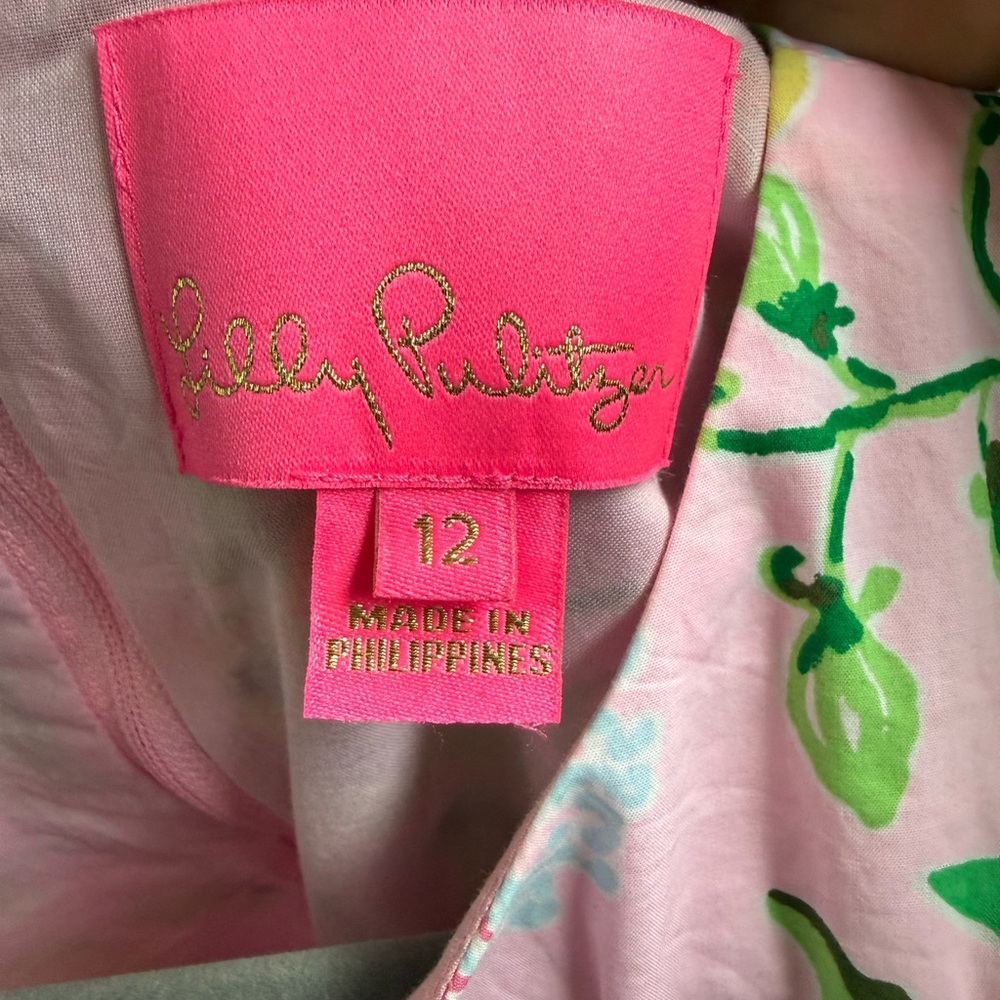 Lilly Pulitzer Pink and Green Floral Maxi Dress - Picture 5 of 5